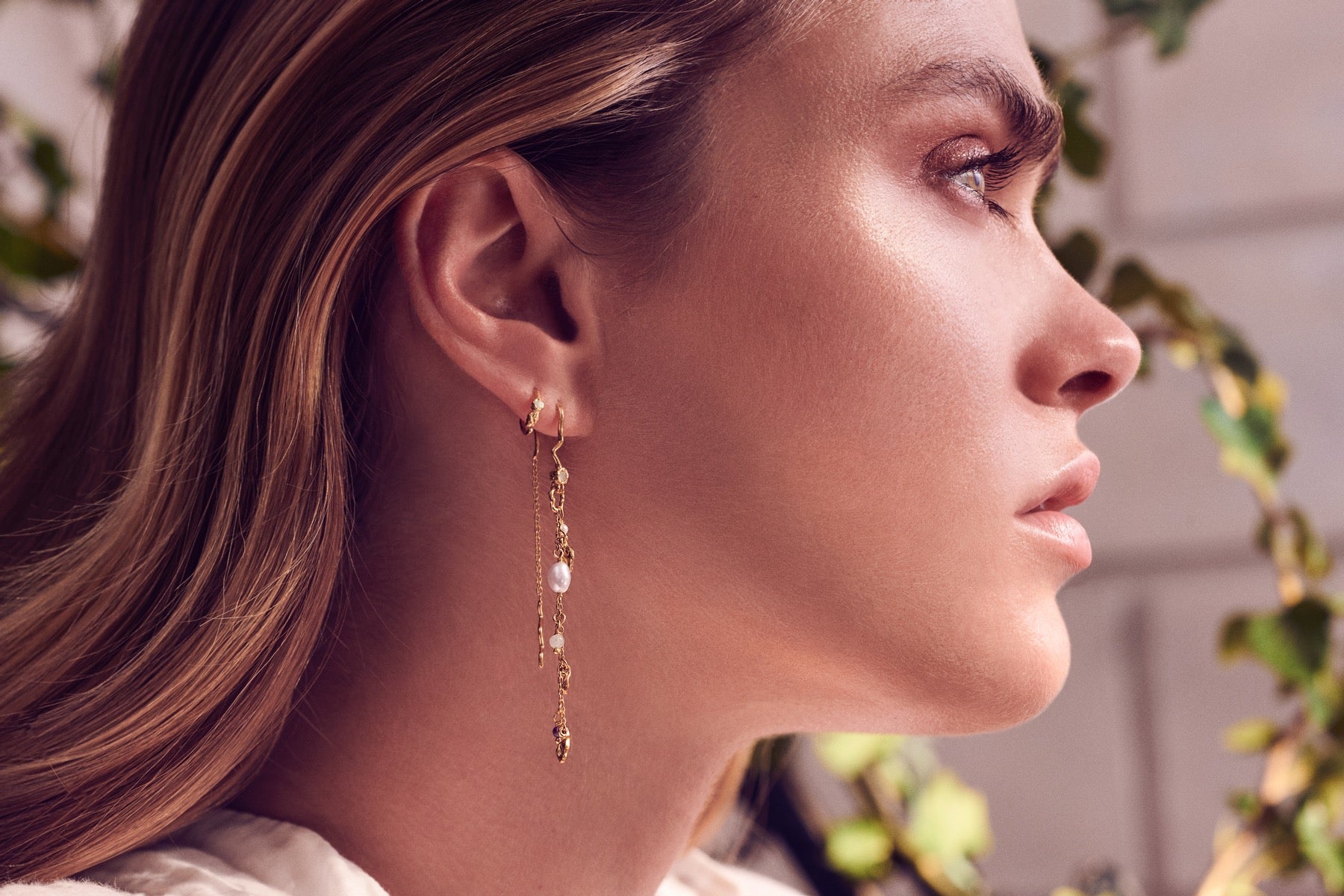 Maanesten Poppy øreringe - Guld - Bahne